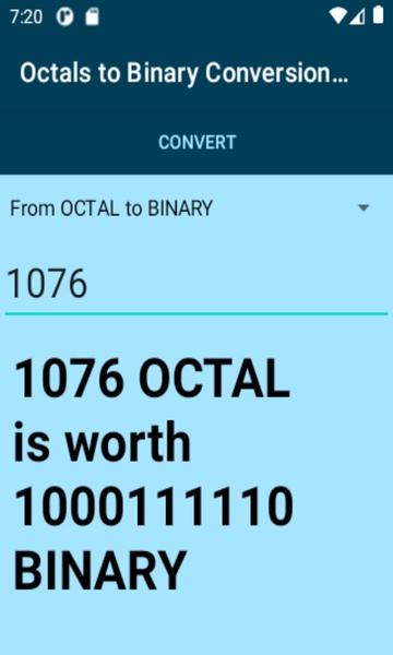 Octals to Binary Conversion Calculator - Preview 3