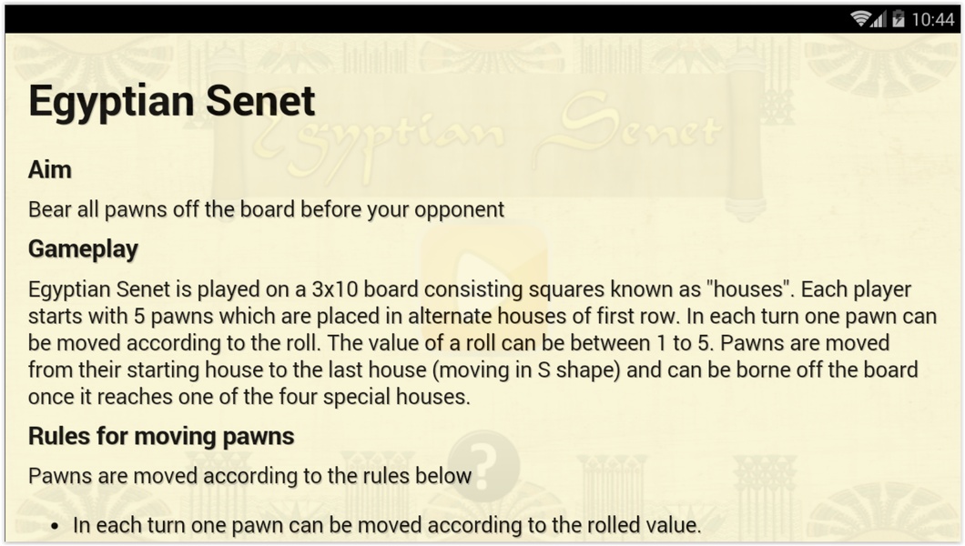 Senet - Preview 2
