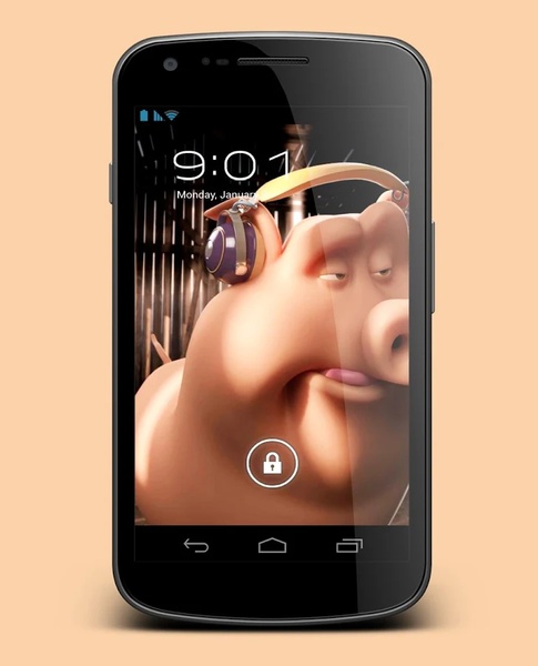 Funny Pig 3D Live Wallpaper - Preview 2