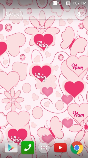 Text Heart Live Wallpaper - Preview 3