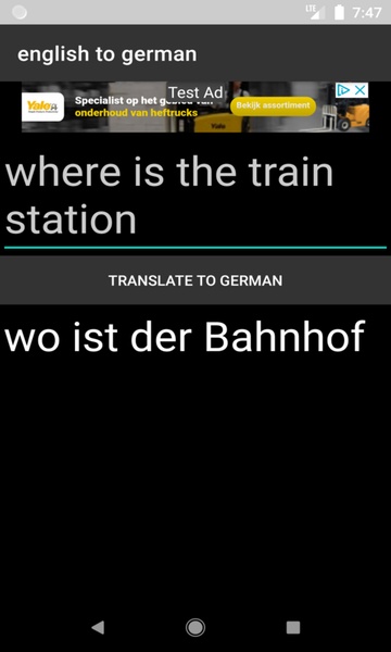 english to german translator - Preview 2