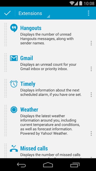 Hangouts DashClock Extension - Preview 1