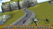 Gunship Thief Attack:Bike Race screenshot 1