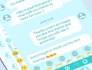 SMS Messages Blue Cloud Theme screenshot 1