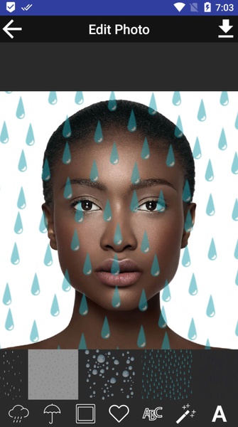 Rain Effect on Photo - Pic Editor and Text - Preview 5