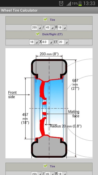 Wheel Tire Calculator - Preview 5