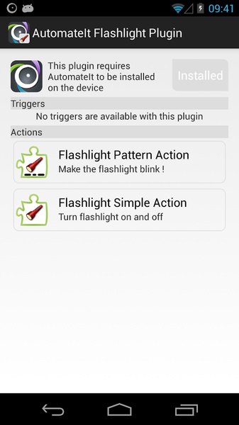 AutomateIt Flashlight Plugin - Preview 6