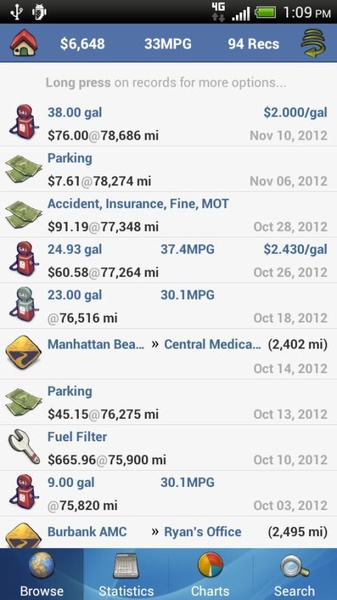 aCar - Car Management, Mileage - Preview 7