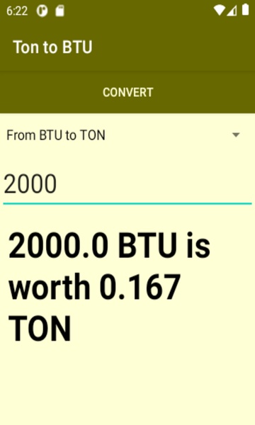 Ton to BTU converter - Preview 2