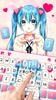 Cute School Girl Keyboard Them screenshot 4