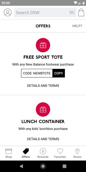 Dsw sale app coupon