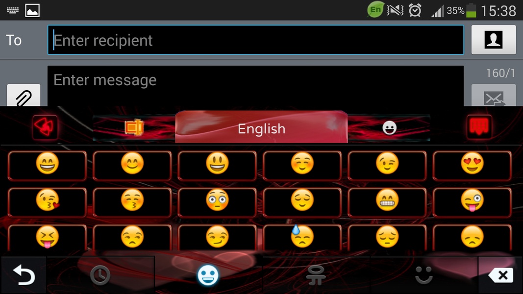 Heart Flame GO Keyboard Theme - Preview 2