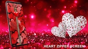 Heart zipper lock screen screenshot 4