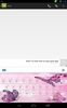 GO Keyboard Pink Butterflies Theme screenshot 1