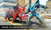 Flying Rhino Robot Games - Transform Robot War screenshot 10
