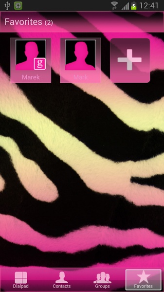 GO Contacts Pink Zebra - Preview 1