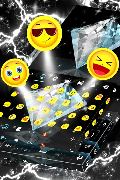 GO Keyboard Diamond Themes - Preview 1