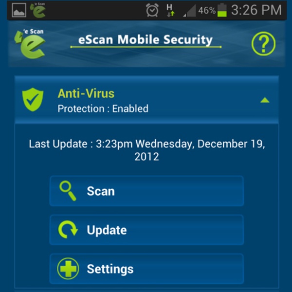 eScan Mobile Security for Android - Preview 5