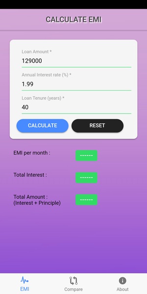 Easy EMI Calculator - Preview 3