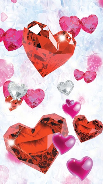 Diamond Hearts Live Wallpaper - Preview 5