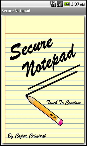 Secure Notepad - Preview 4
