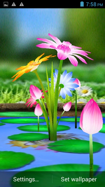 3D Flower Touch Live Wallpaper - Preview 9