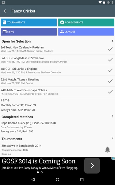 Fanzy Cricket - Preview 3