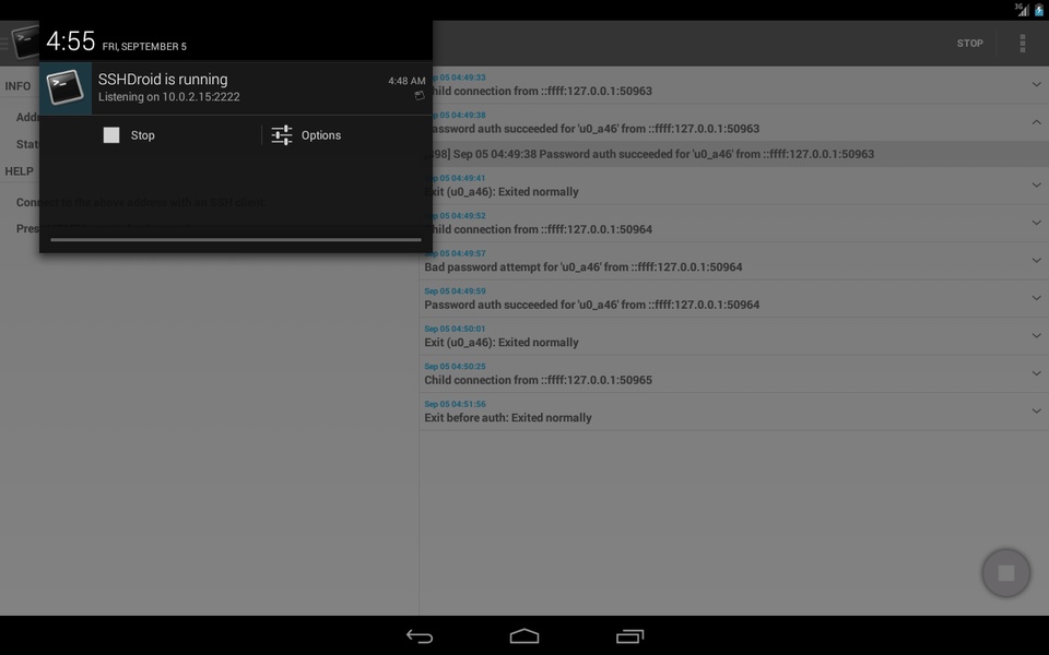 SSHDroid - Preview 15