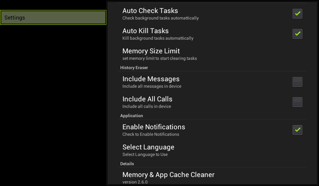Memory & App Cache Cleaner - Preview 3