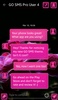 GO SMS Neon Roses Theme screenshot 4