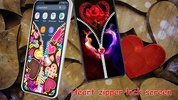 Heart Zipper Lock Screen screenshot 1