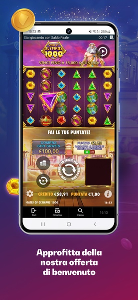 Schermata App Starcasinò
