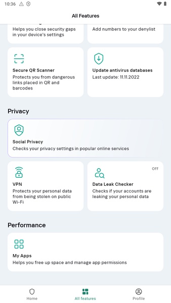 Kaspersky Mobile Security - Preview 3