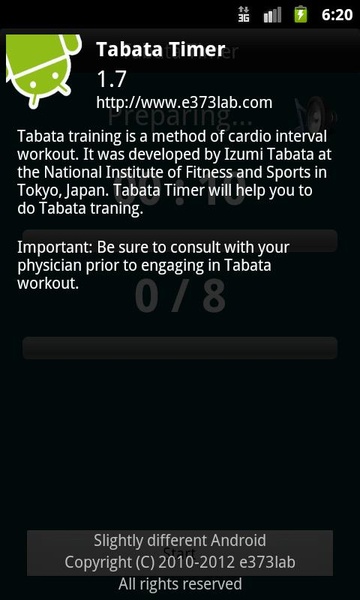 Tabata Timer - Preview 1