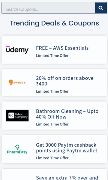 PromoCoupons - Deals and Coupon Codes - Preview 3