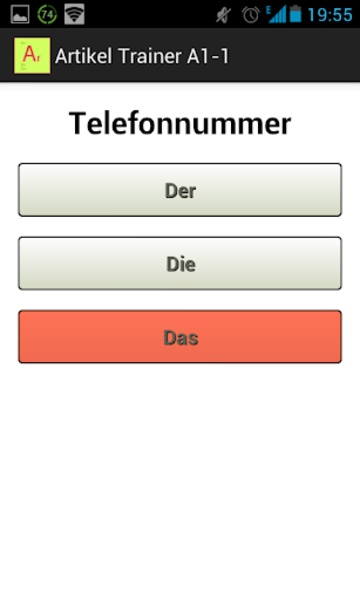 Artikeltrainer - Preview 2