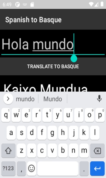 Spanish to Basque Translator - Preview 3