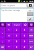GO Keyboard Royal Purple theme screenshot 2