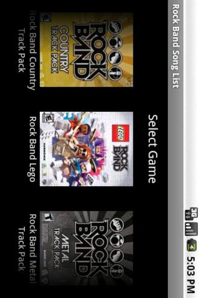 Rock Band Song List - Preview 1
