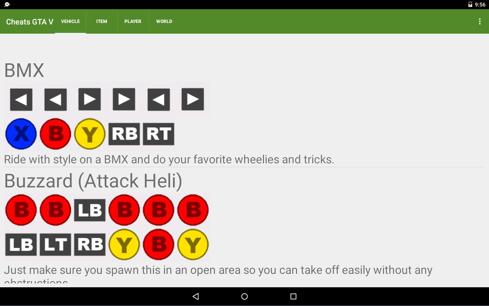 Cheats GTA V - Preview 2