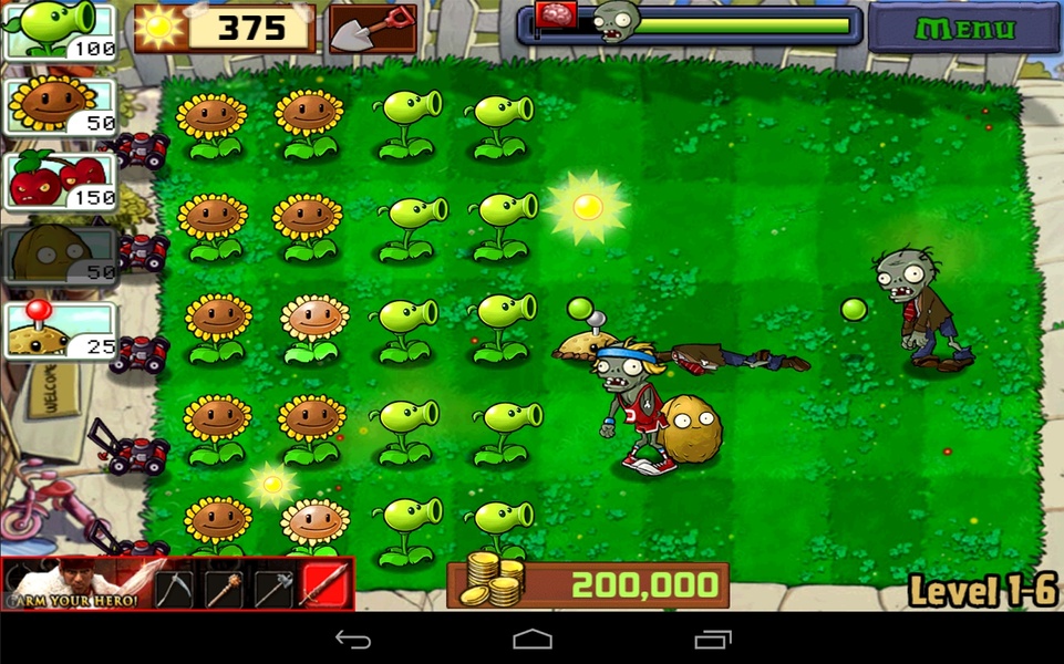 Plants vs. Zombies FREE MOD много монет 3.4.4 APK скачать бесплатно на  андроид