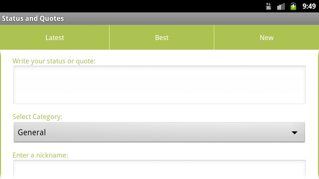 Status and Quotes - Preview 1