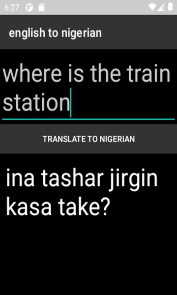 english to nigerian translator - Preview 2