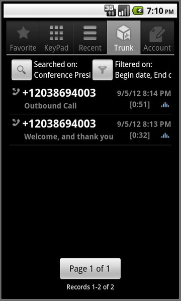 Calltrunk - Preview 1