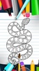 SNAKE COLORING PAGES screenshot 1