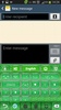 GO Keyboard Green Glitter Theme screenshot 8