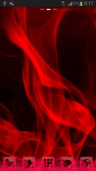 GO Launcher EX Theme Red Fire - Preview 2