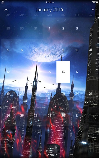 Monthly Calendar Widget - Preview 2