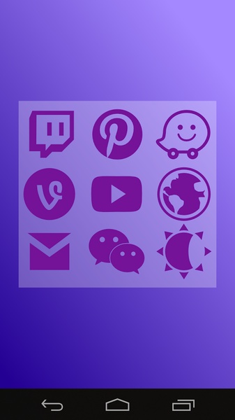 Stamped Purple Icons - Preview 1
