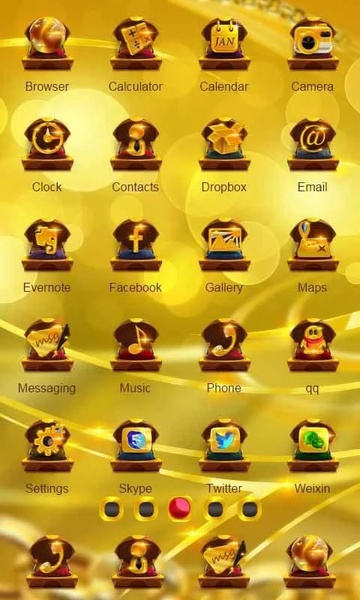 Gold Theme Launcher - Preview 1